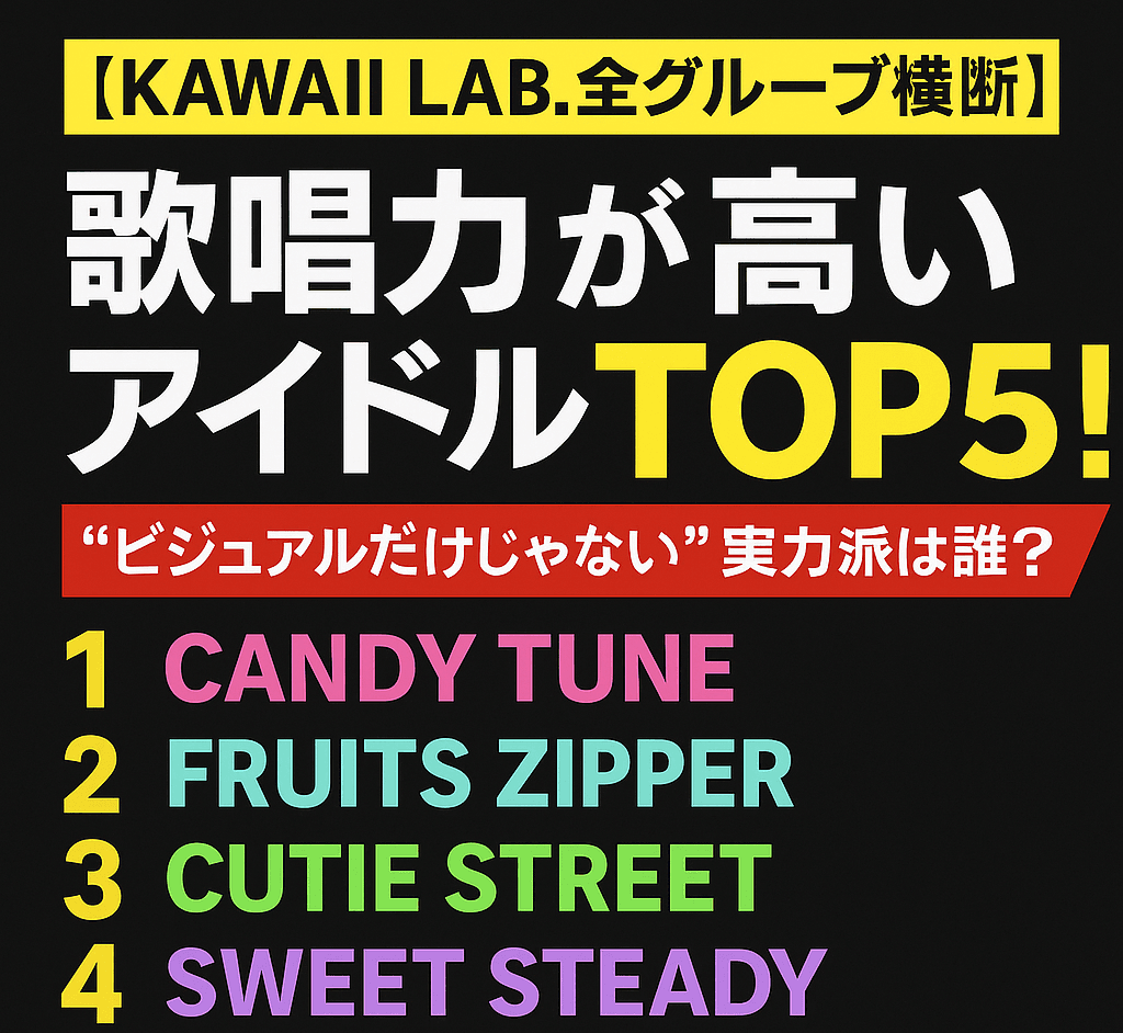 カワイイラボの歌上手いランキングTOP5！紫担当はやっぱり最強だった？