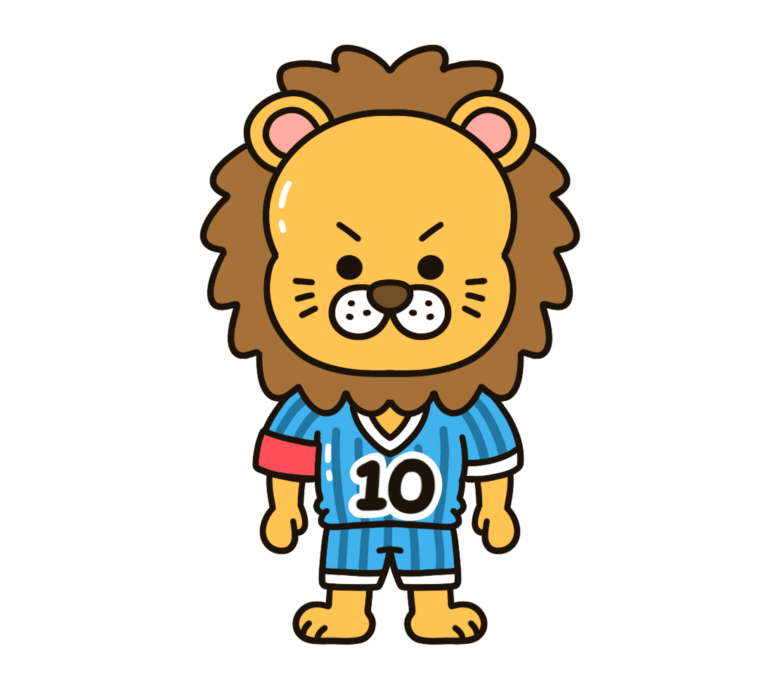 ラブタイプ診断：キャプテンライオンのイラスト