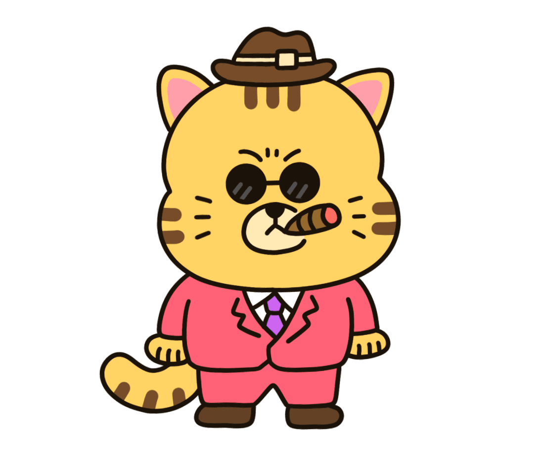 ラブタイプ診断：ボス猫（LCRO）のイラスト