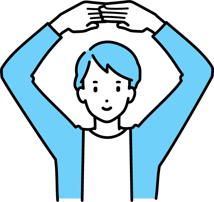 OKサインをする男性のイラスト（モテポイント）